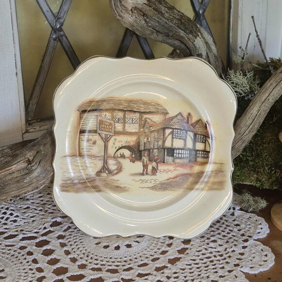LANCASTER Square Plate "The Jolly Drover" - Picture 3 of 9